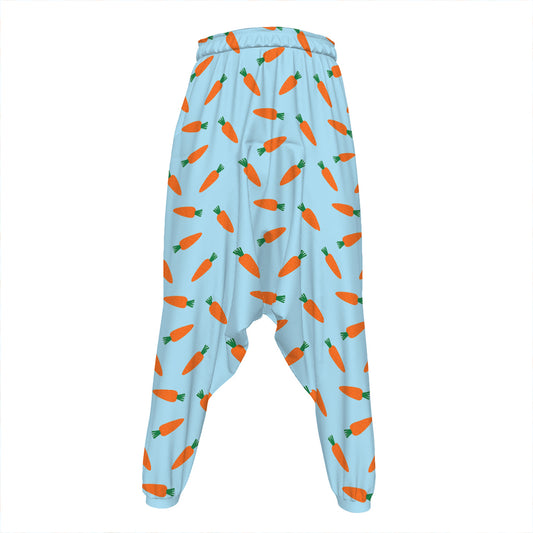 Little Carrot Pattern Print Hammer Pants