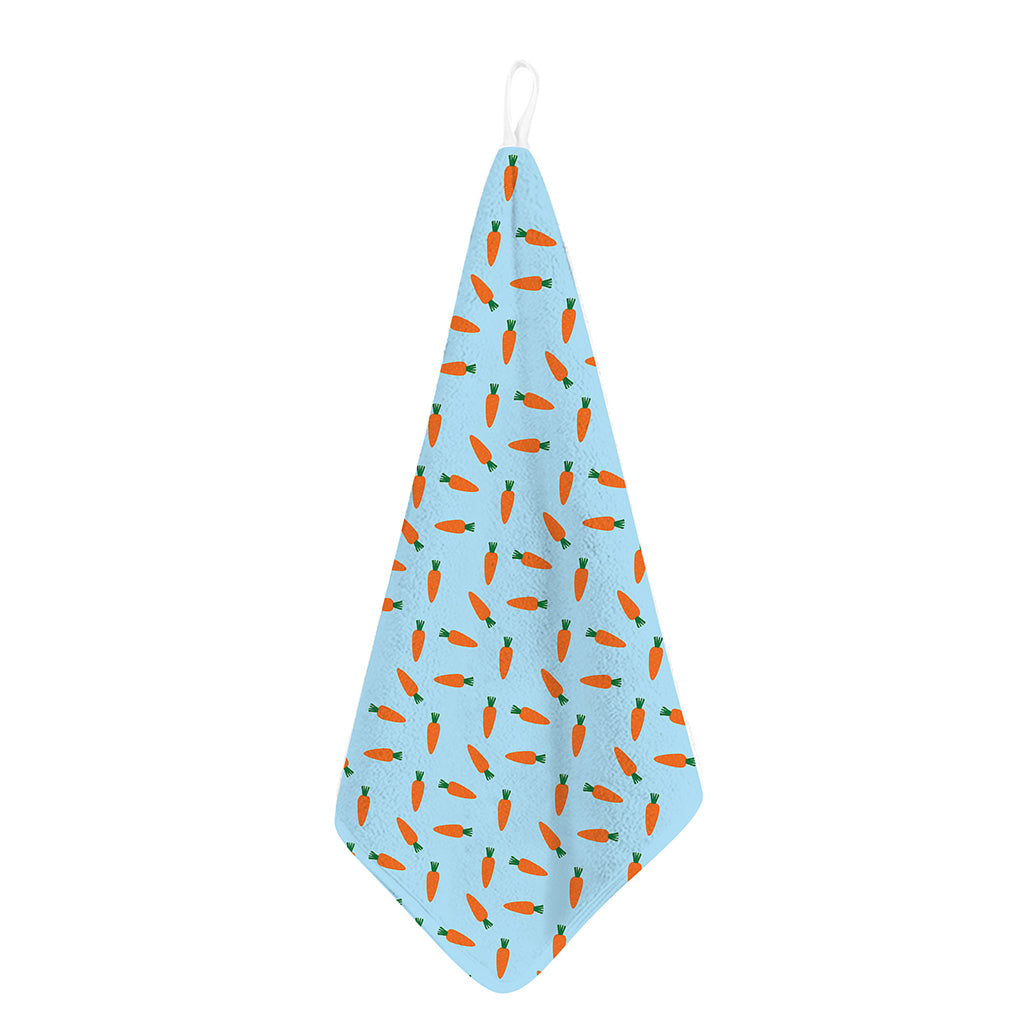 Little Carrot Pattern Print Hand Towel