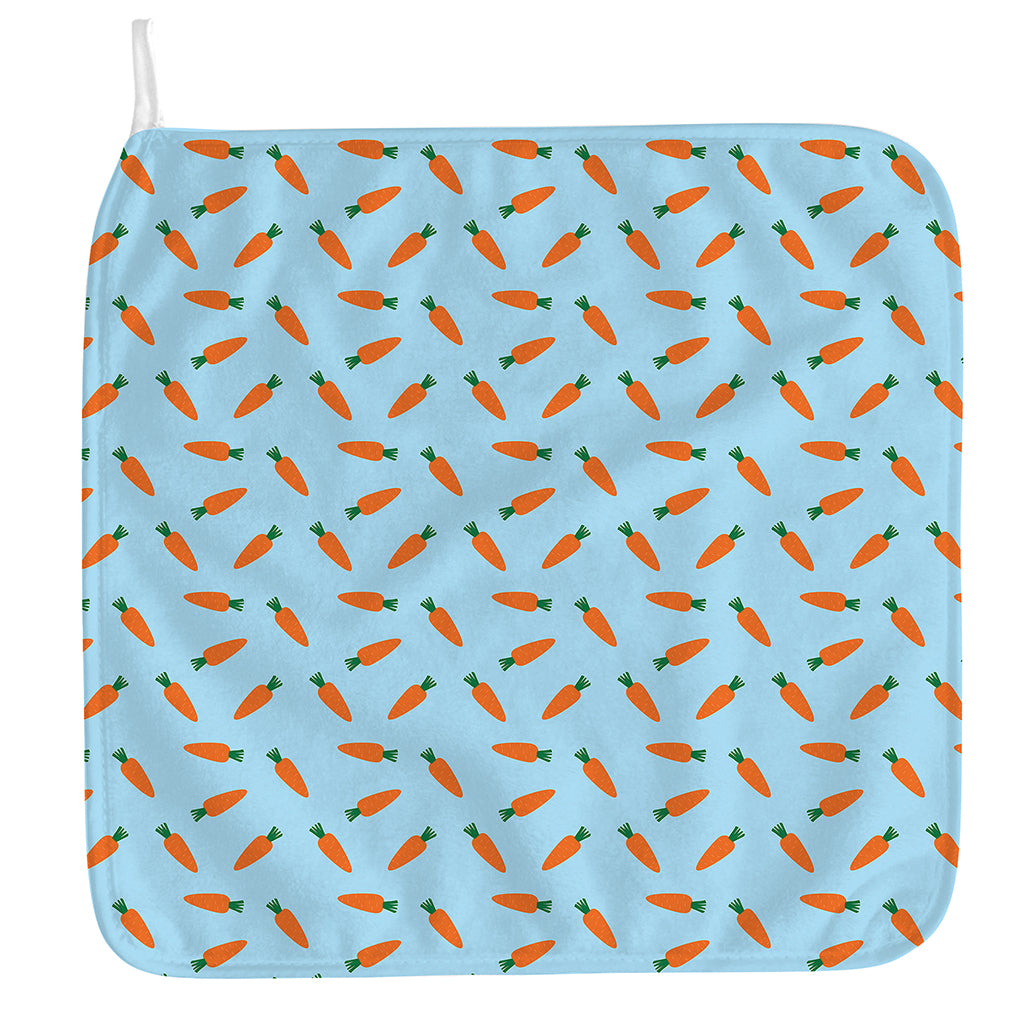 Little Carrot Pattern Print Hand Towel