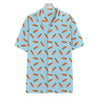 Little Carrot Pattern Print Hawaiian Shirt