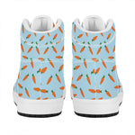 Little Carrot Pattern Print High Top Leather Sneakers