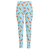 Little Carrot Pattern Print High-Waisted Pocket Leggings