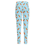 Little Carrot Pattern Print High-Waisted Pocket Leggings