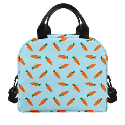Little Carrot Pattern Print Insulated Lunch Bag