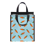 Little Carrot Pattern Print Insulated Lunch Tote