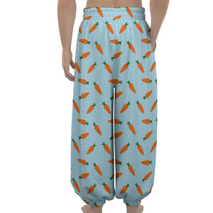 Little Carrot Pattern Print Lantern Pants