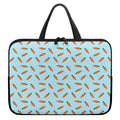 Little Carrot Pattern Print Laptop Sleeve With Handle
