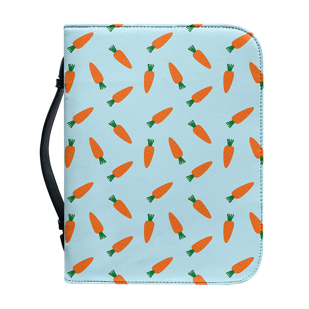 Little Carrot Pattern Print Leather Bible Cover