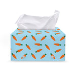 Little Carrot Pattern Print Leather Tissue Box Cover