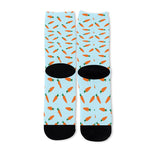 Little Carrot Pattern Print Long Socks