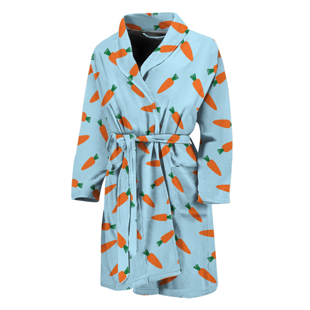 Little Carrot Pattern Print Men's Bathrobe