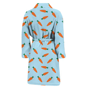 Little Carrot Pattern Print Men's Bathrobe