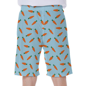 Little Carrot Pattern Print Men's Beach Shorts