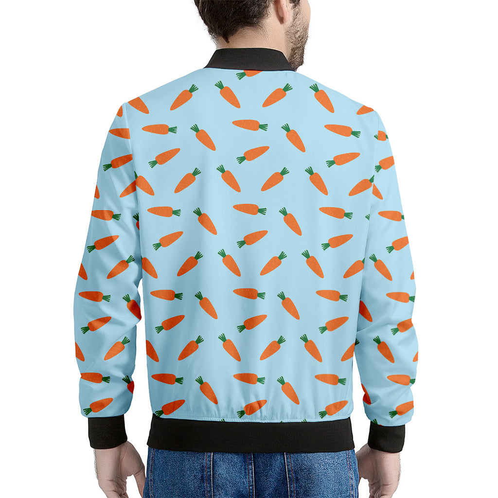 Little Carrot Pattern Print Men's Bomber Jacket