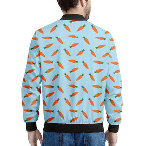 Little Carrot Pattern Print Men's Bomber Jacket