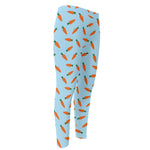 Little Carrot Pattern Print Men's Compression Pants