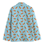 Little Carrot Pattern Print Men's Cotton Blazer