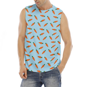 Little Carrot Pattern Print Men's Fitness Tank Top