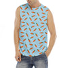 Little Carrot Pattern Print Men's Fitness Tank Top