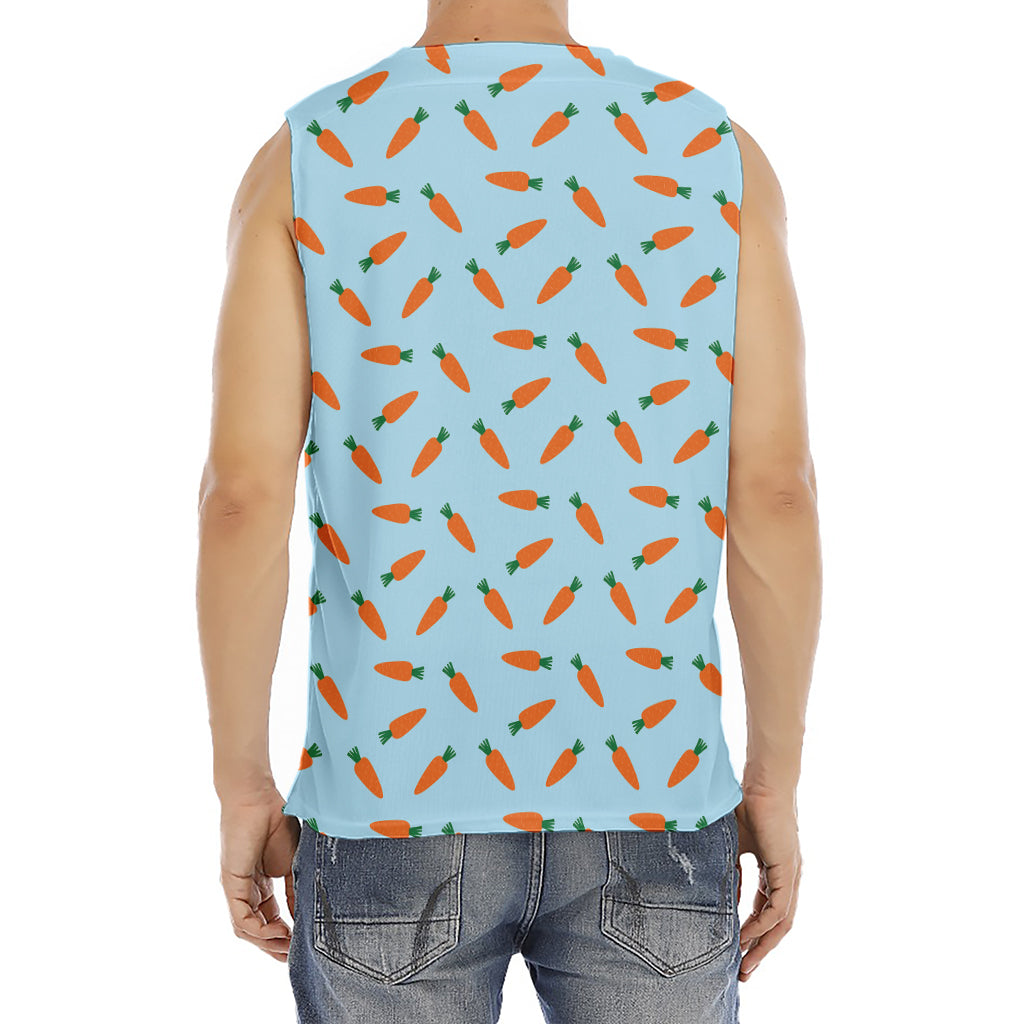 Little Carrot Pattern Print Men's Fitness Tank Top