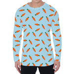 Little Carrot Pattern Print Men's Long Sleeve T-Shirt