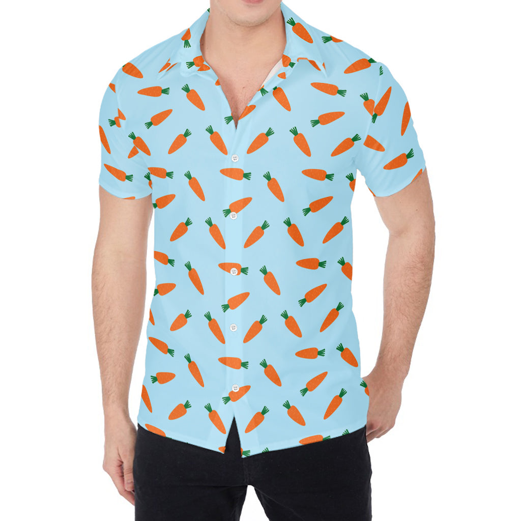 Little Carrot Pattern Print Men's Shirt