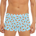 Little Carrot Pattern Print Men's Short Boxer Briefs