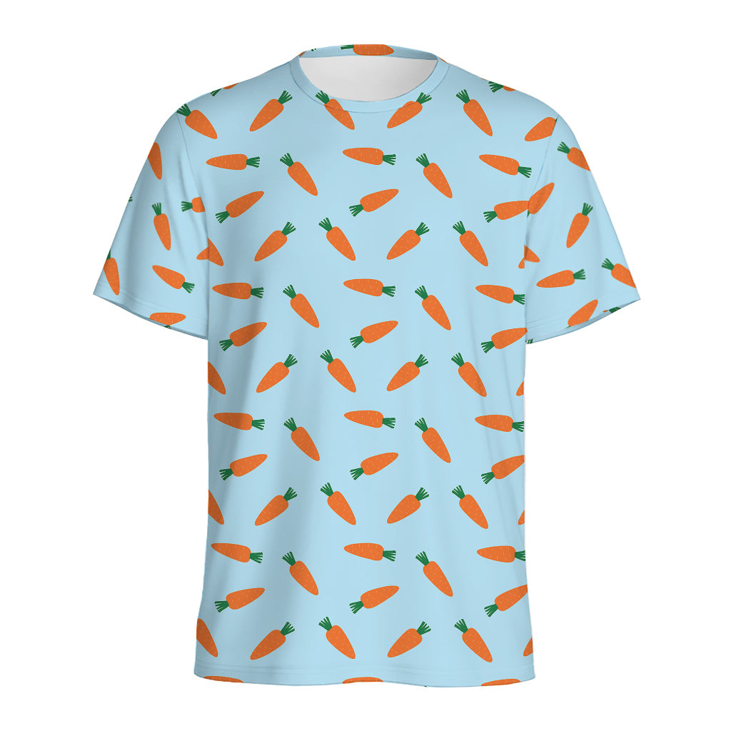 Little Carrot Pattern Print Men's Sports T-Shirt