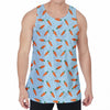 Little Carrot Pattern Print Men's Velvet Tank Top