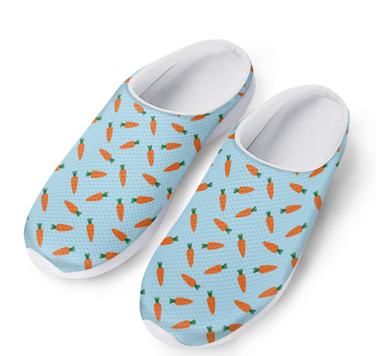 Little Carrot Pattern Print Mesh Casual Shoes