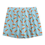 Little Carrot Pattern Print Mesh Shorts