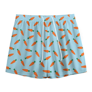 Little Carrot Pattern Print Mesh Shorts