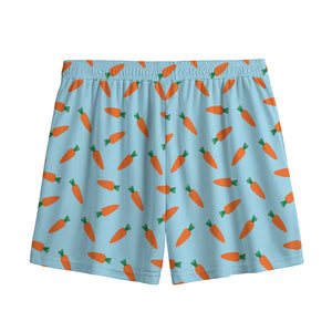 Little Carrot Pattern Print Mesh Shorts