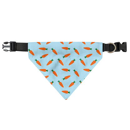 Little Carrot Pattern Print Over The Collar Dog Bandana
