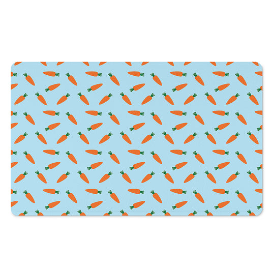 Little Carrot Pattern Print Polyester Doormat