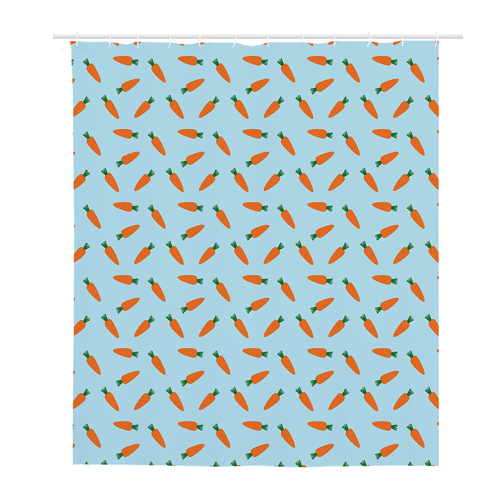 Little Carrot Pattern Print Polyester Shower Curtain