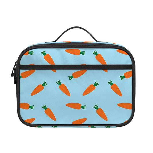 Little Carrot Pattern Print Portable Lunch Bag