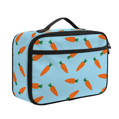 Little Carrot Pattern Print Portable Lunch Bag