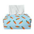 Little Carrot Pattern Print Rectangle Tissue Box Cover