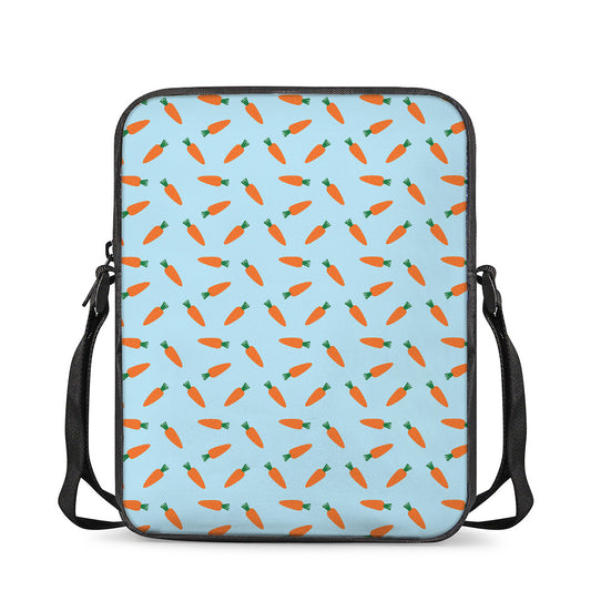 Little Carrot Pattern Print Rectangular Crossbody Bag
