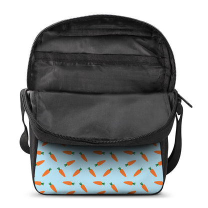 Little Carrot Pattern Print Rectangular Crossbody Bag