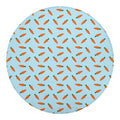 Little Carrot Pattern Print Round Blanket