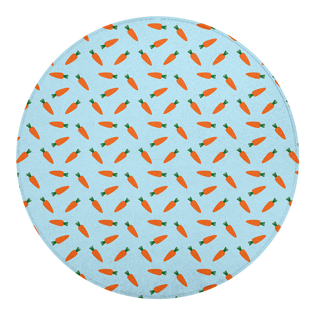 Little Carrot Pattern Print Round Blanket