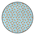 Little Carrot Pattern Print Round Floor Mat