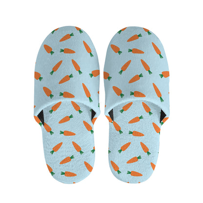Little Carrot Pattern Print Slippers