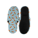 Little Carrot Pattern Print Slippers
