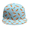 Little Carrot Pattern Print Snapback Cap