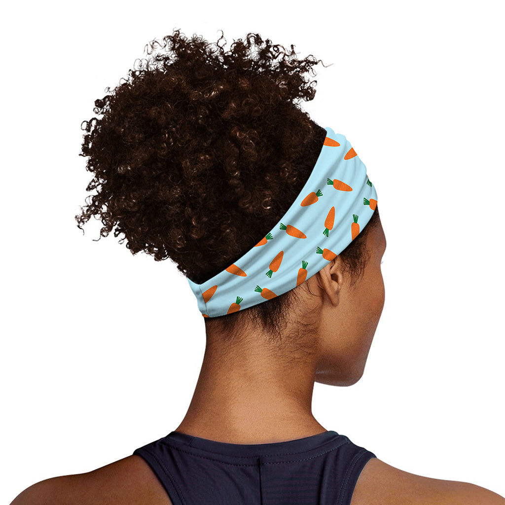 Little Carrot Pattern Print Sports Headband