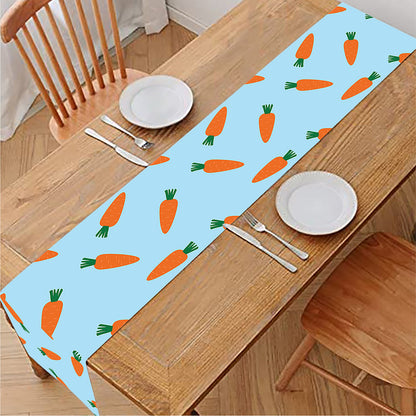 Little Carrot Pattern Print Table Runner