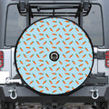 Little Carrot Pattern Print Tire Cover With Camera Hole